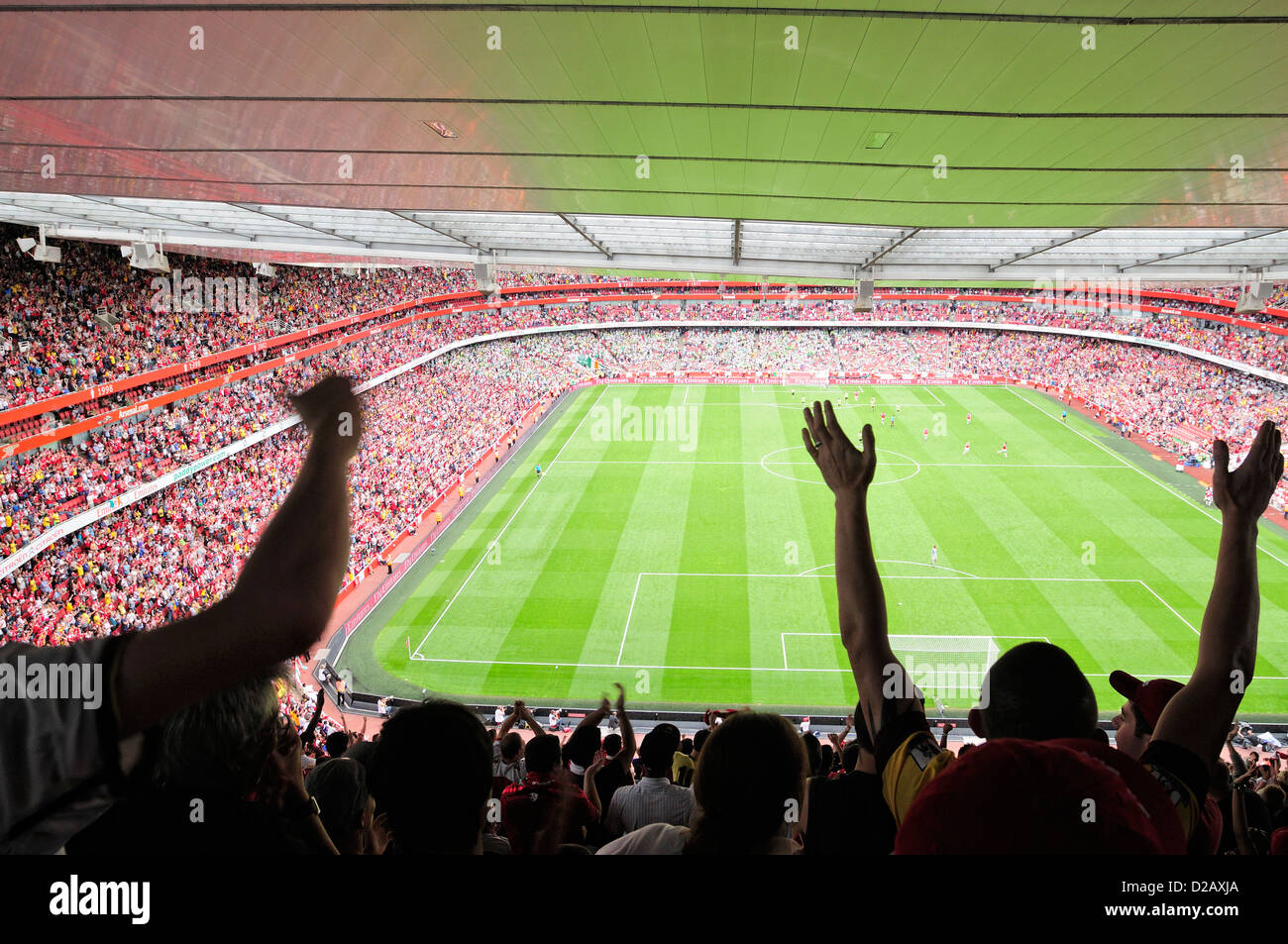 Arsenal Emirates Stadion voll mit fans Stockfoto