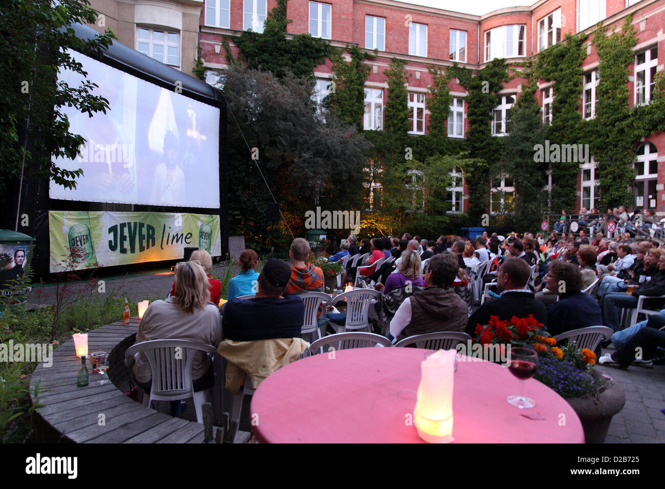 Berlin, Deutschland, Openair-Kino in der Altstadt von Spandau Stockfoto