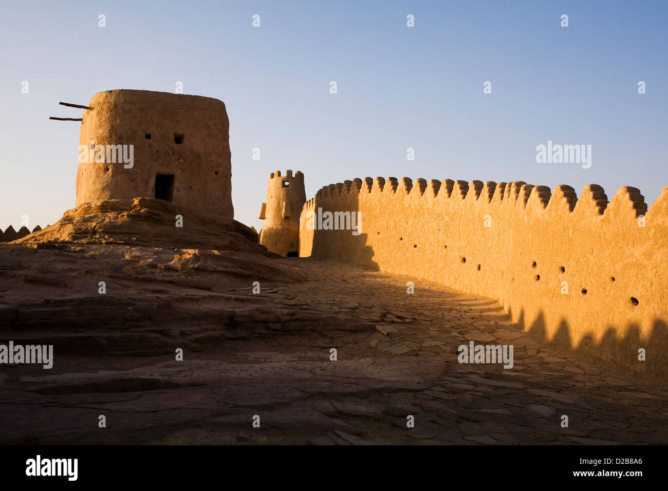 Die alte Burg von Sakaka, Al Jouf Northern Saudi Arabien. Stockfoto