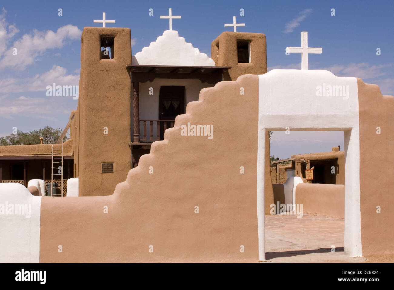 Kirche San Geronimo. Taos Pueblo, New Mexico. Gebaut im Jahre 1850