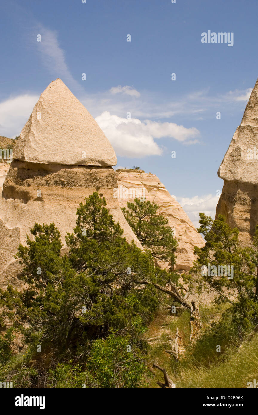 Kasha-Katuwe Zelt Felsen Nationaldenkmal New mexico wurde 17. Januar 2001 National Monument ernannt kegelförmige Zelt Rock Stockfoto