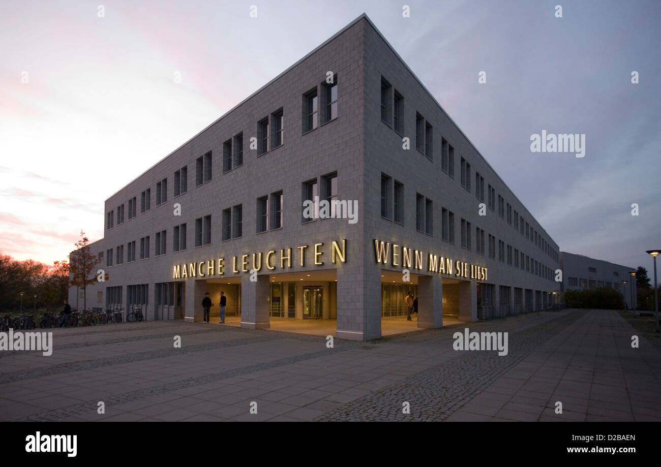 Kiel, Deutschland, die neue Universitätsbibliothek Kiel Stockfoto