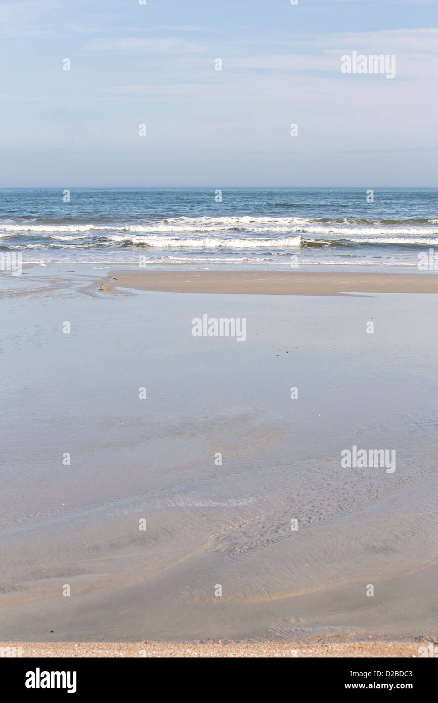 Leeren Strand auf Amelia Island, Florida Stockfoto