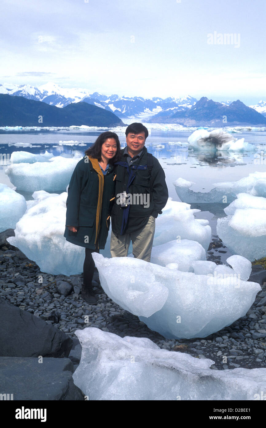 Alaska, Prinz-William-Sund. Touristen Stockfoto