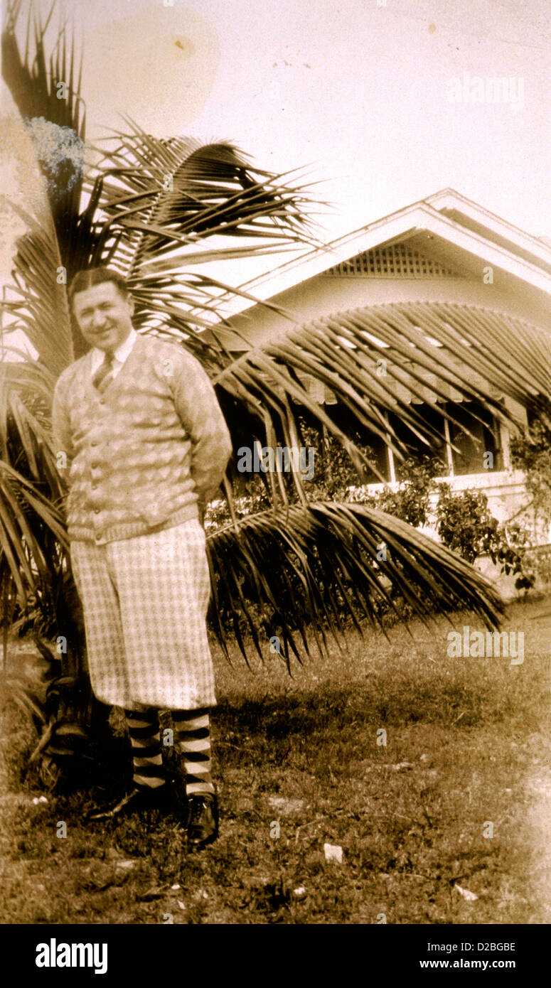 Mann im Freien, 1930. Stockfoto