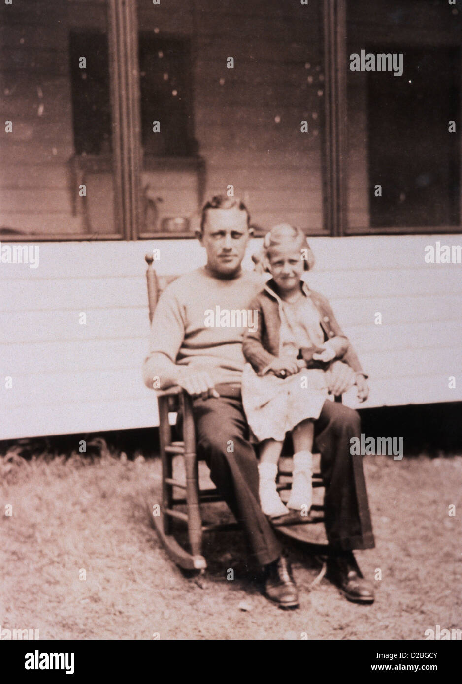 Vater und Tochter, 1930. Stockfoto