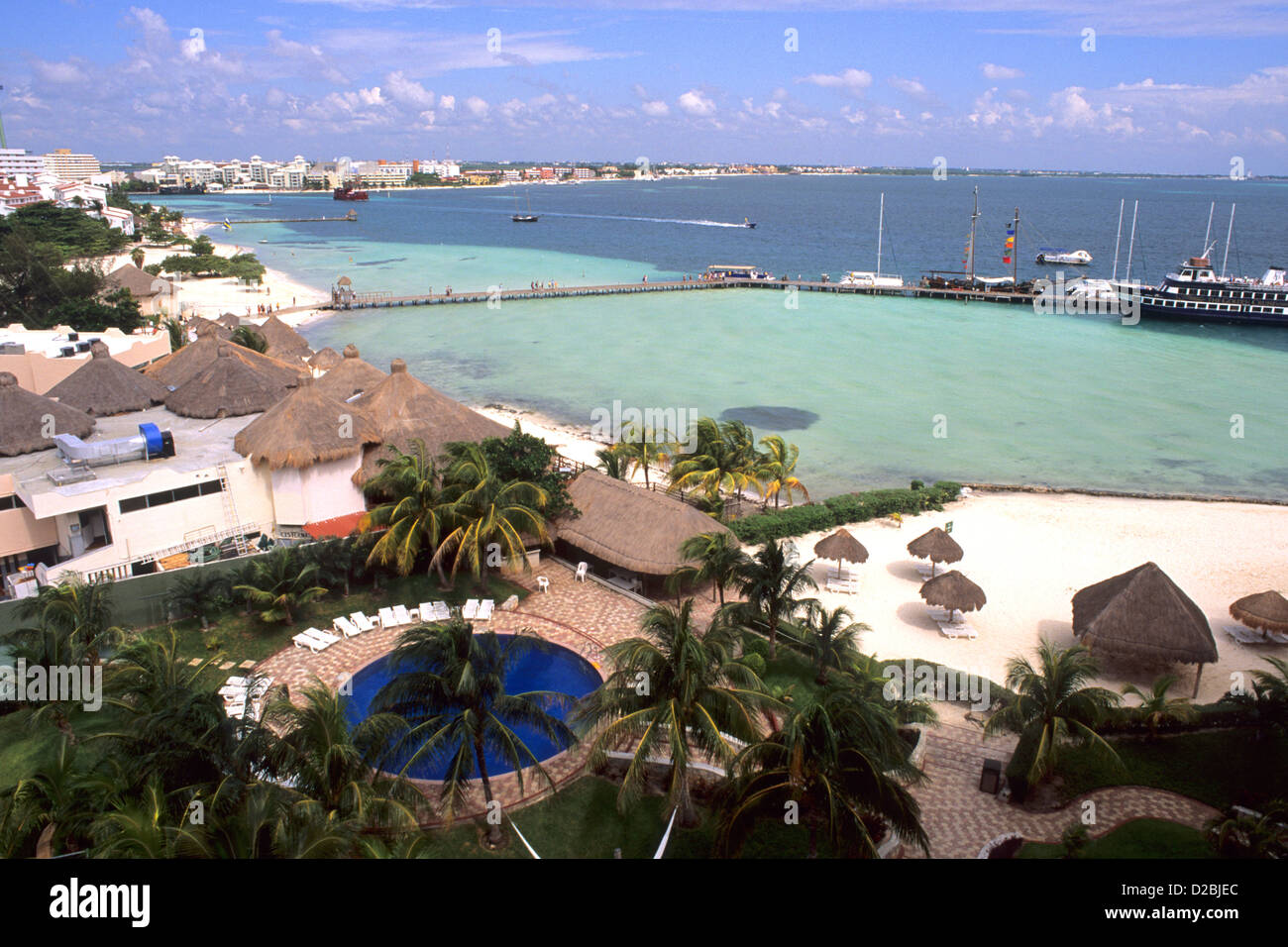 Mexiko, Cancun. Zone-Hotels Stockfoto