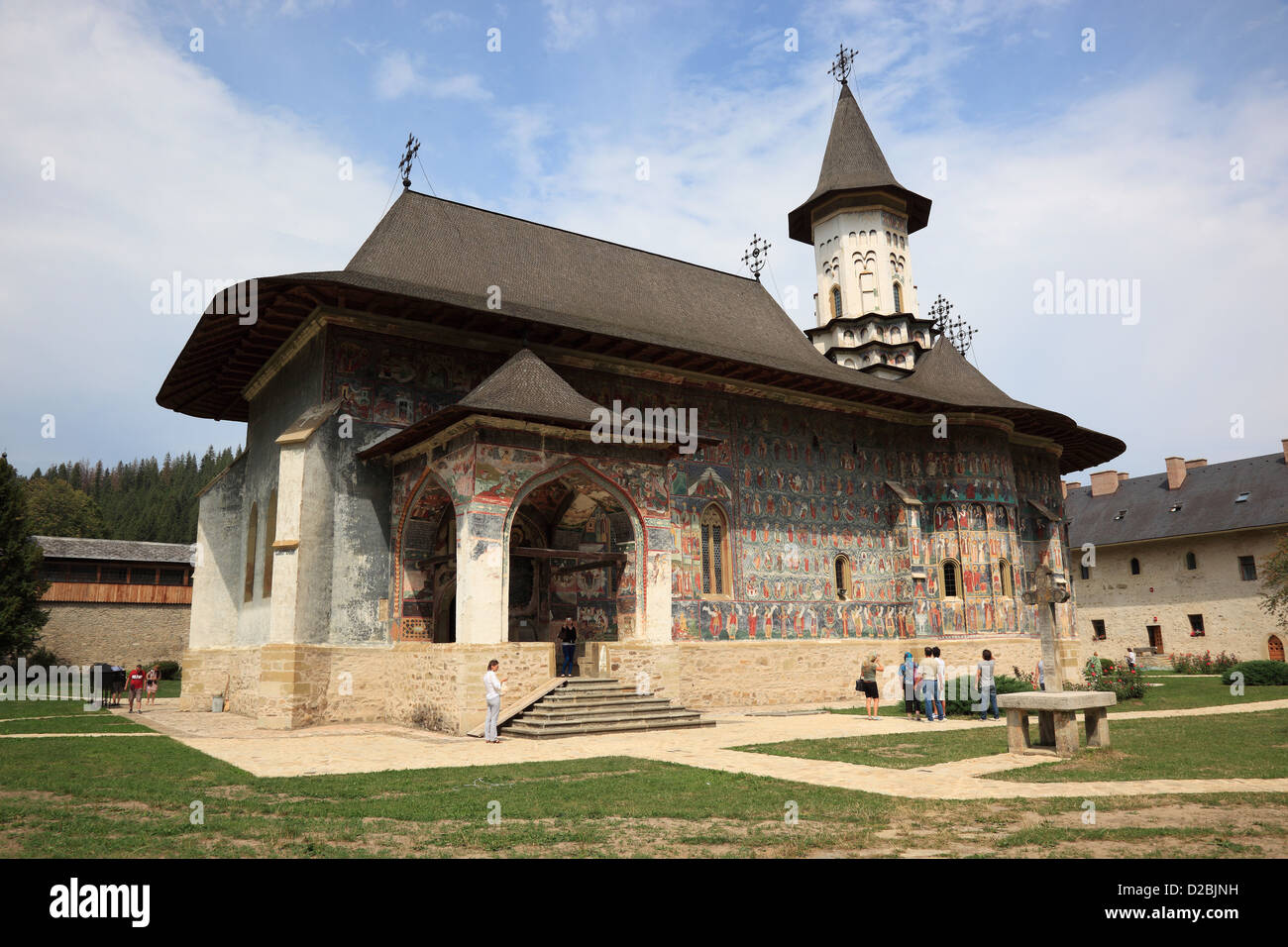 Klosters Sucevita ist ein östliches orthodoxes Kloster befindet sich im nordöstlichen Teil von Rumänien. Es wurde im Jahre 1585 und im Jahr 2010 gebaut. Stockfoto