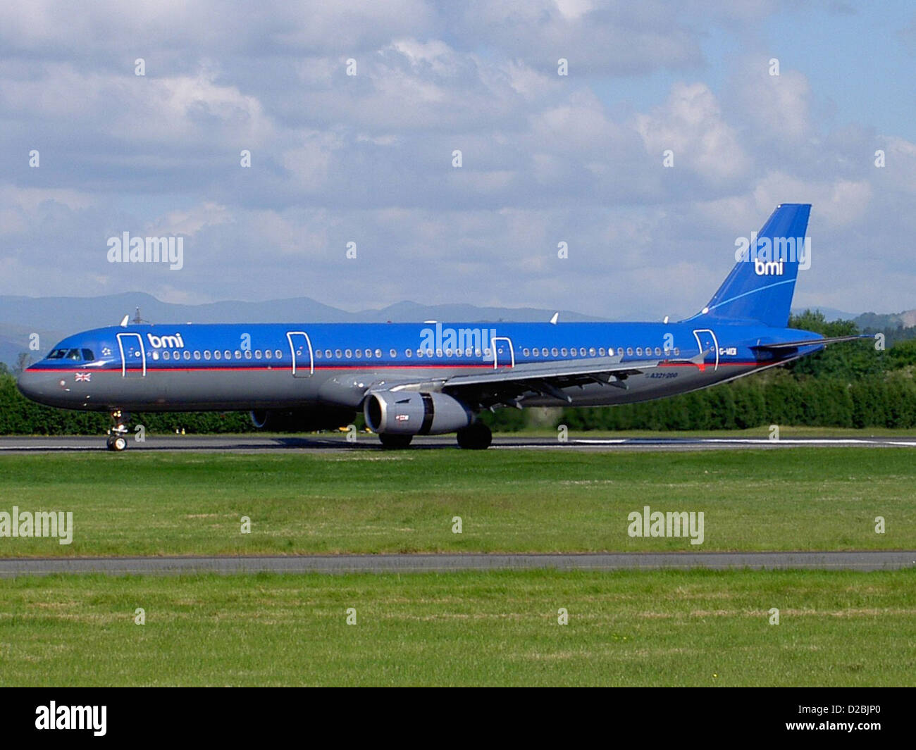 British Midland International Airbus A321 Stockfoto