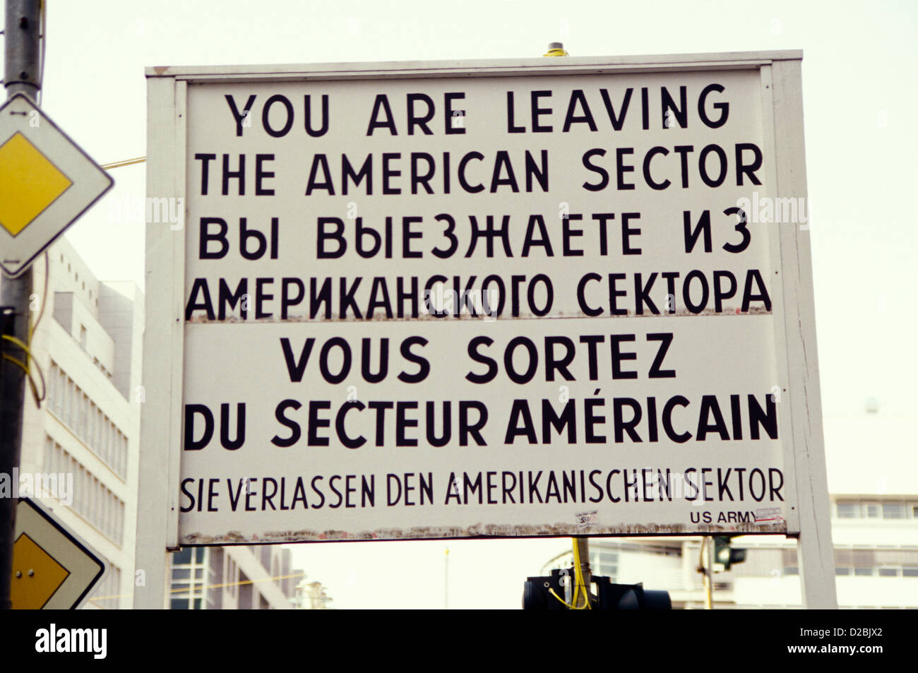 Deutschland, Berlin. Checkpoint Charlie. Stockfoto