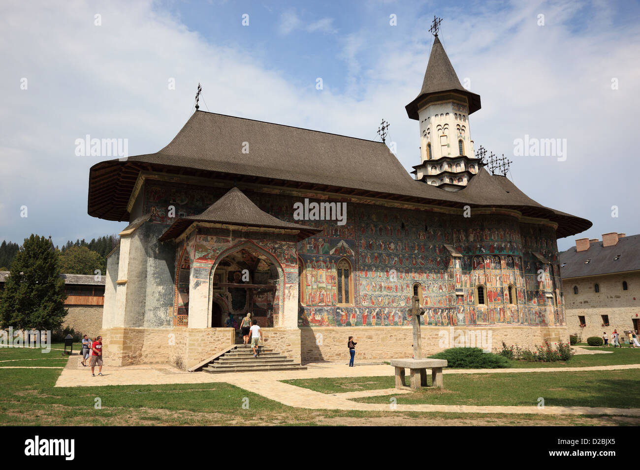 Klosters Sucevita ist ein östliches orthodoxes Kloster befindet sich im nordöstlichen Teil von Rumänien. Es wurde im Jahre 1585 und im Jahr 2010 gebaut. Stockfoto
