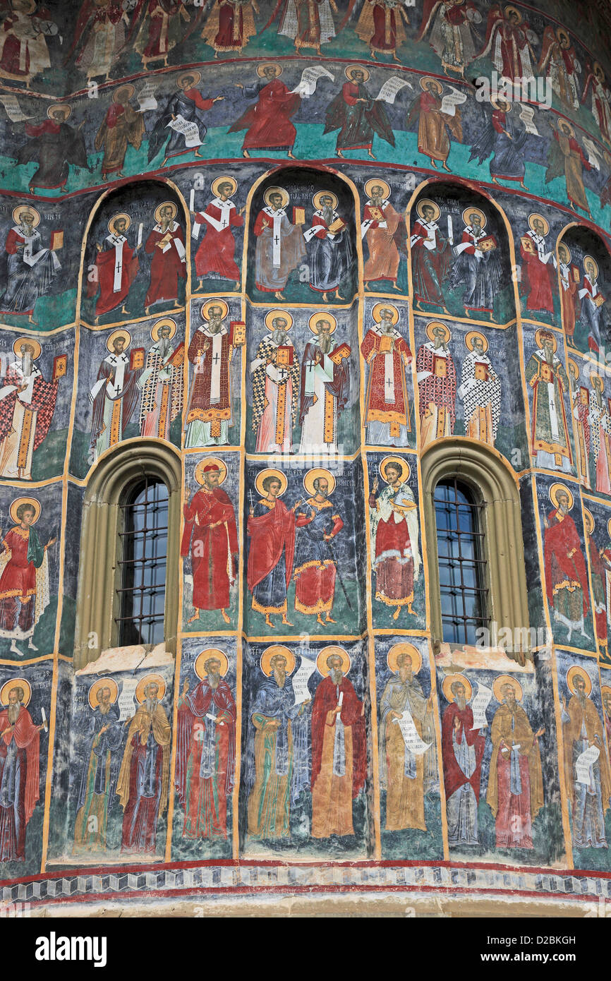 Klosters Sucevita ist ein östliches orthodoxes Kloster befindet sich im nordöstlichen Teil von Rumänien. Es wurde im Jahre 1585 und im Jahr 2010 gebaut. Stockfoto