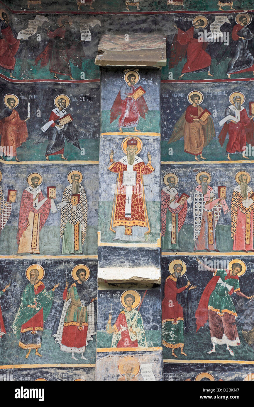 Klosters Sucevita ist ein östliches orthodoxes Kloster befindet sich im nordöstlichen Teil von Rumänien. Es wurde im Jahre 1585 und im Jahr 2010 gebaut. Stockfoto