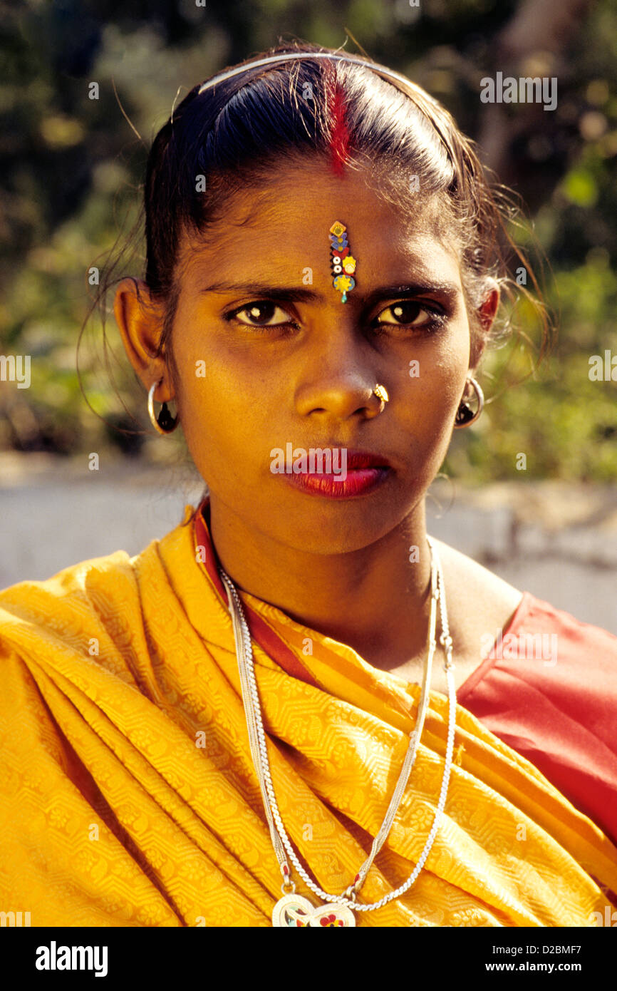 Indien, Agra. Oberschicht Frau Stockfoto
