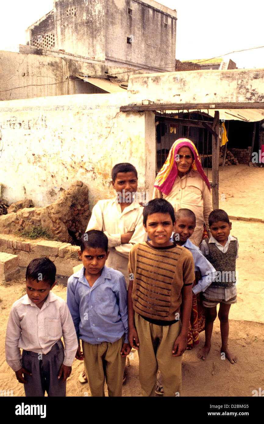 Indien, Familie. Stockfoto