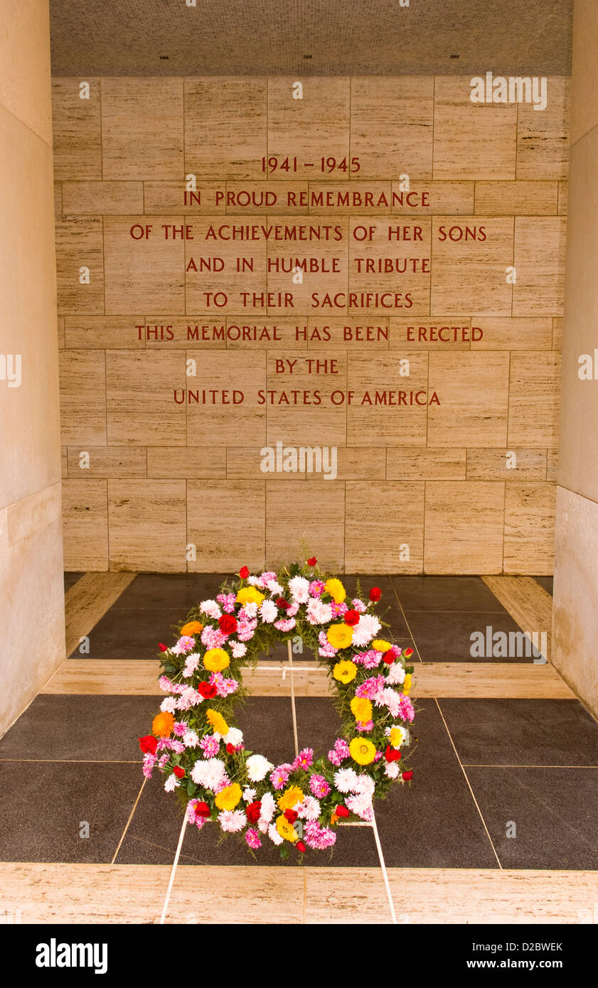 Amerikanische Militärfriedhof In Tunis, Tunesien Stockfoto