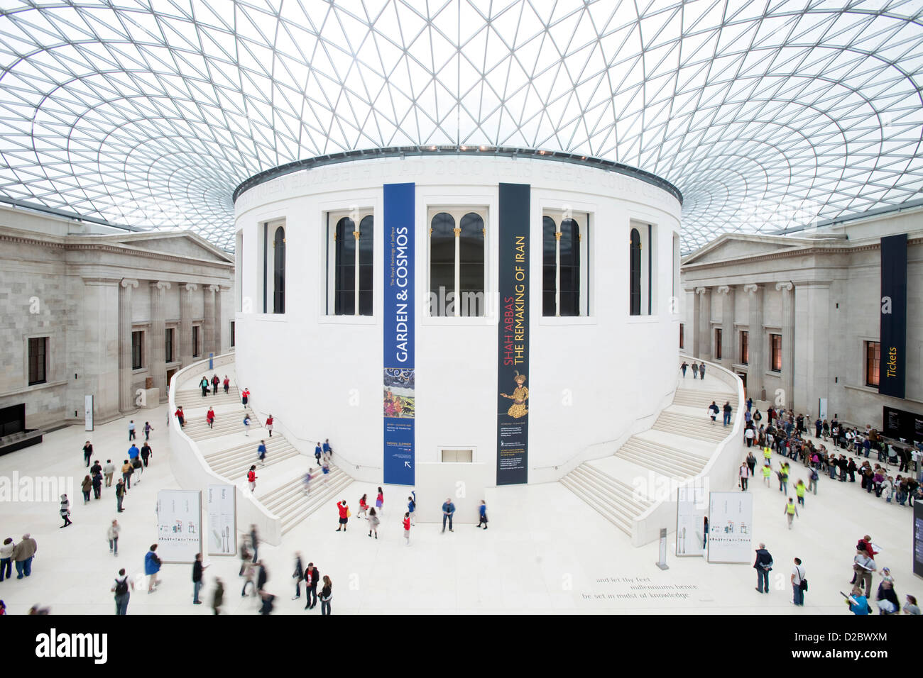 Der Innenhof des British Museum, London, Vereinigtes Königreich Stockfoto