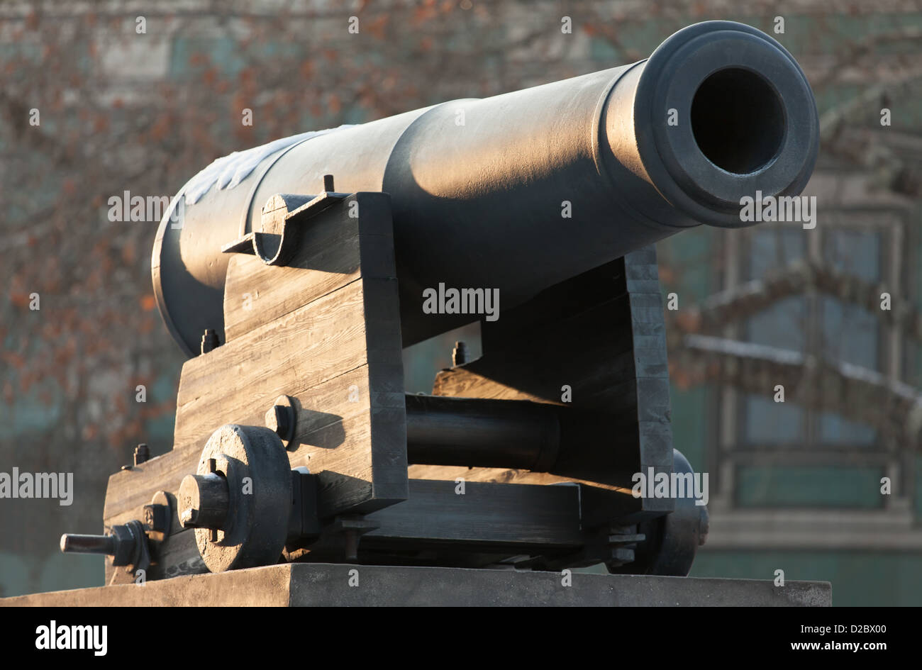 alten nautischen Artillerie Kanone Türkisch Stockfoto