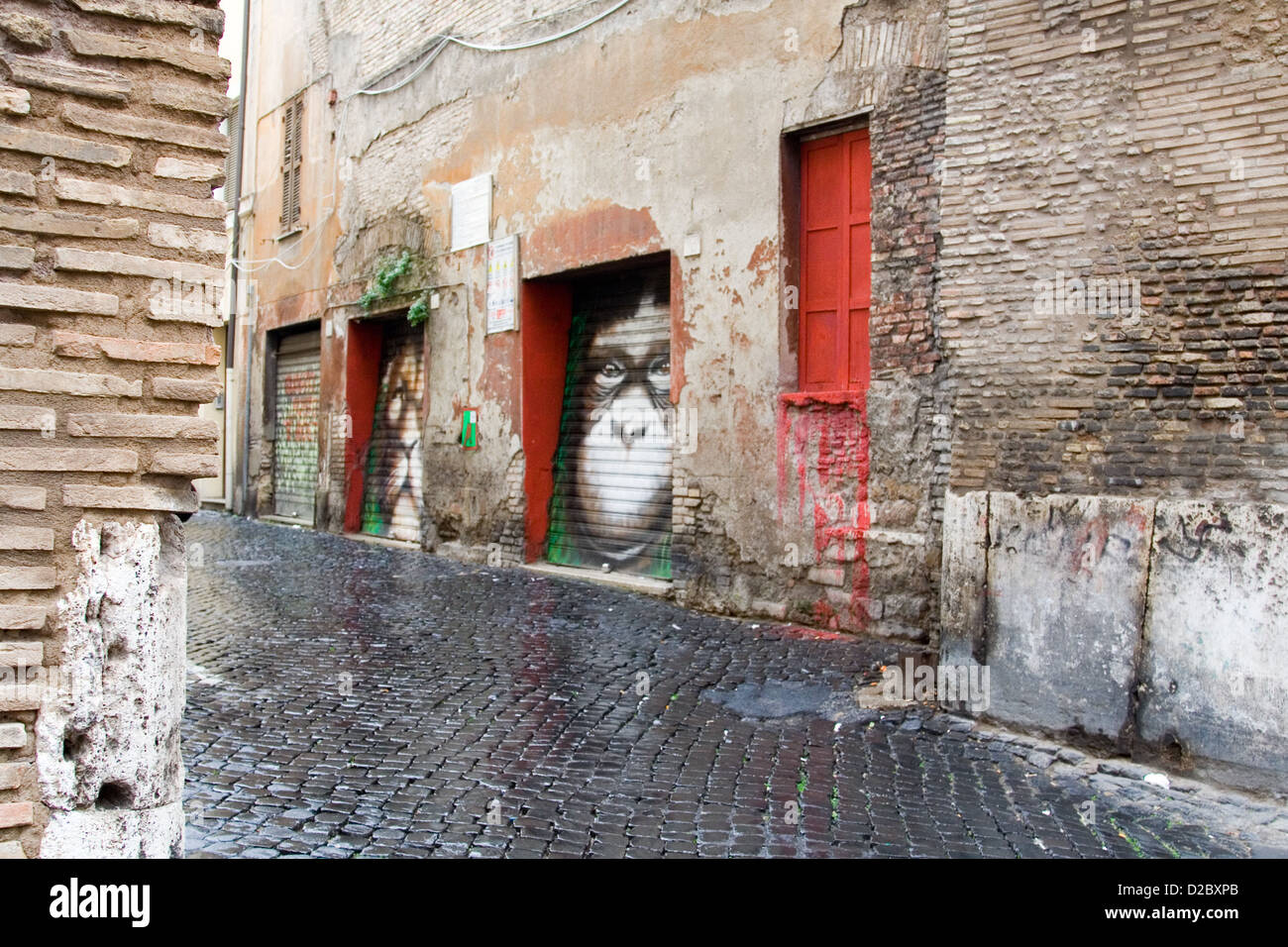 Street-Art in Rom, Italien Stockfoto