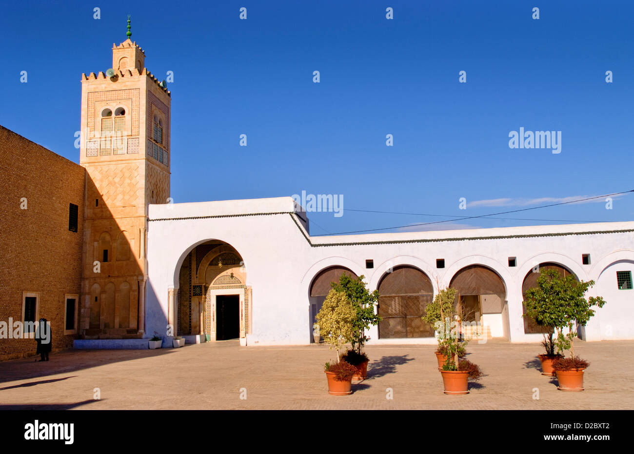Sidi Saheb Moschee und Grabstätte In muslimischen Heiligen Stadt von Kairovan, Tunesien Stockfoto