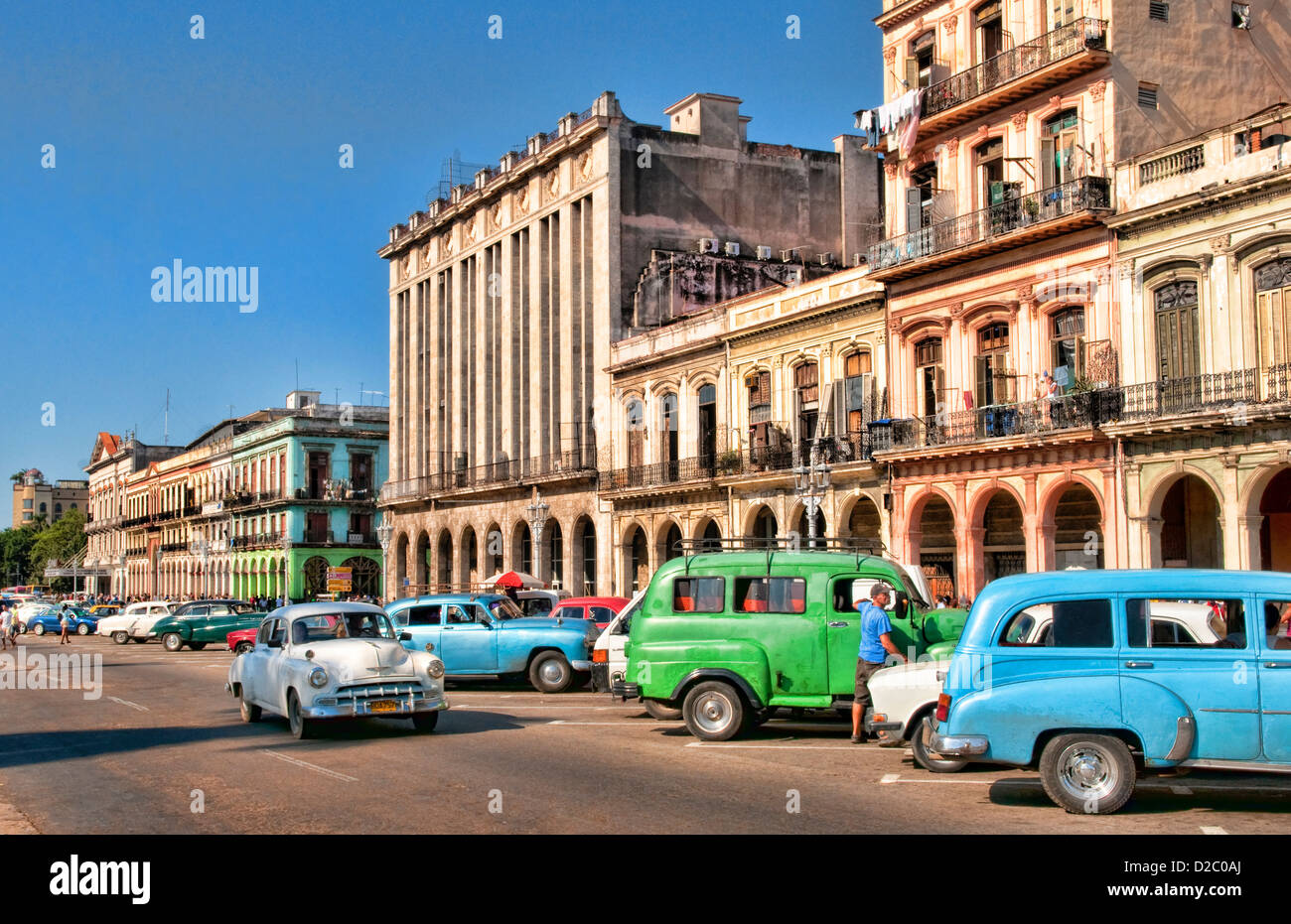 Alte amerikanische Oldtimer In Havanna, Kuba Stockfoto