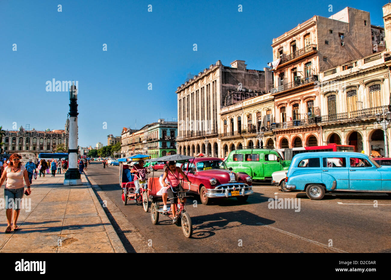 Alte amerikanische Oldtimer In Havanna, Kuba Stockfoto