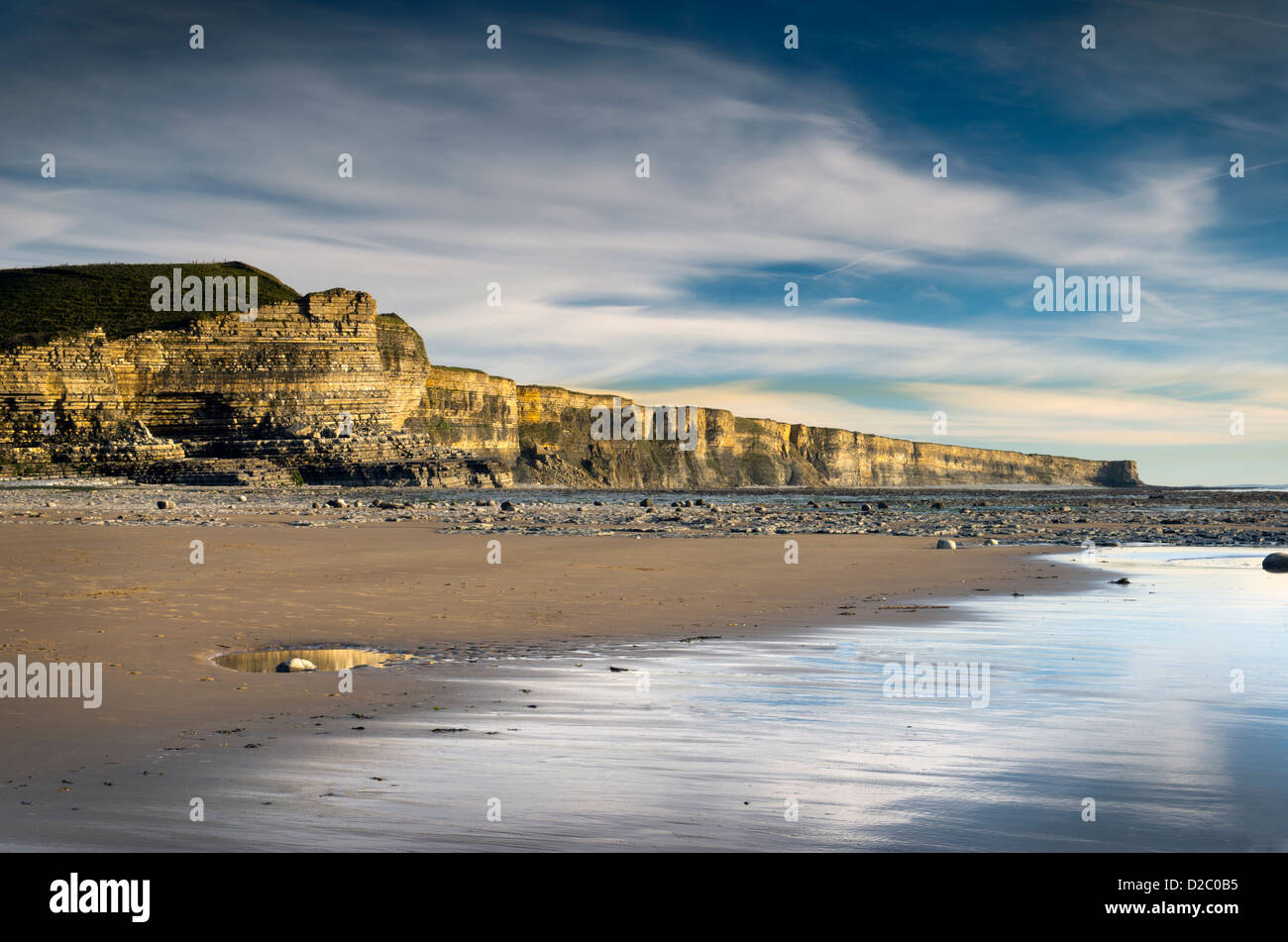 Monknash Strand Stockfoto