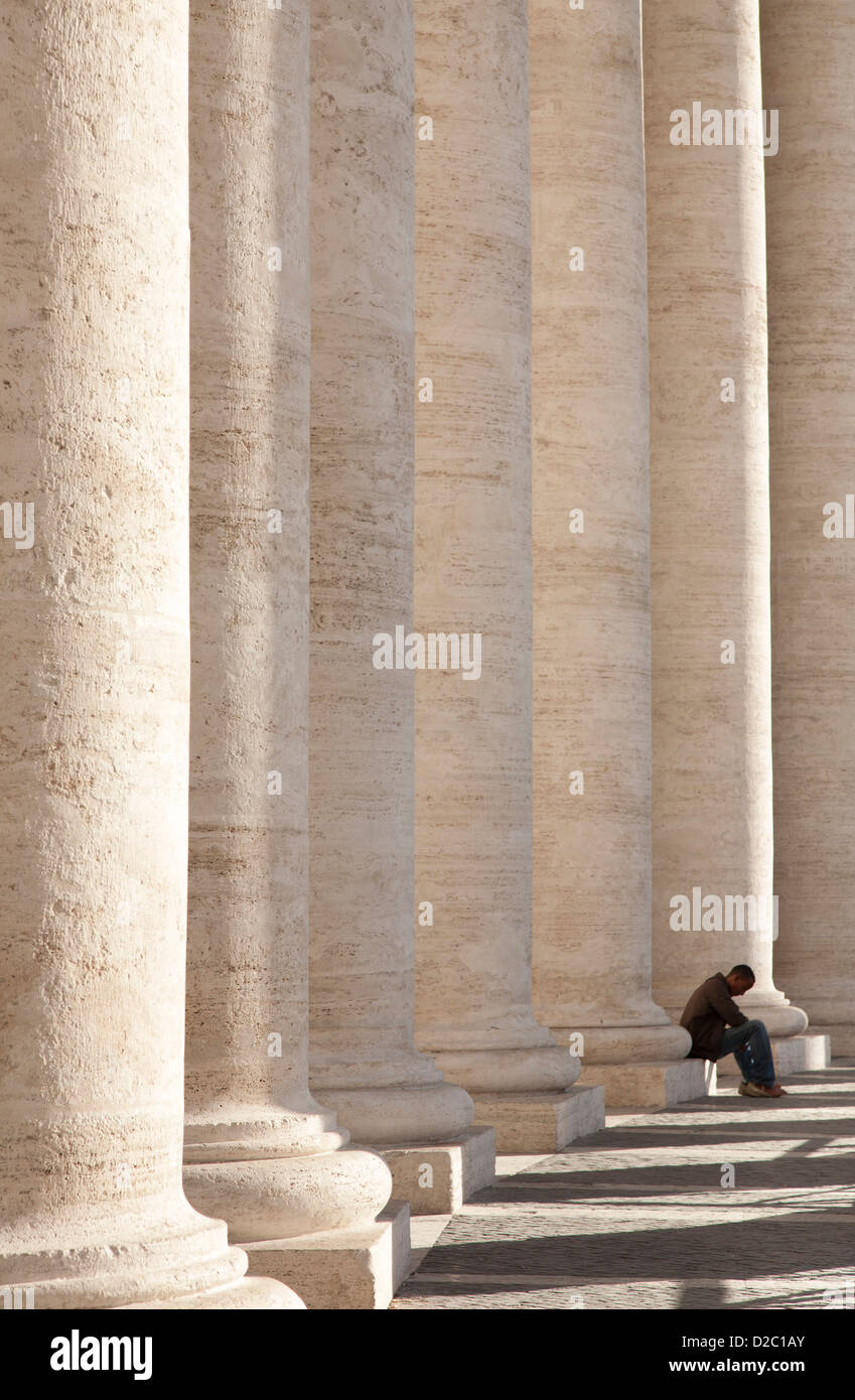 Sankt Peter Platz, dem Vatikan, Rom Stockfoto
