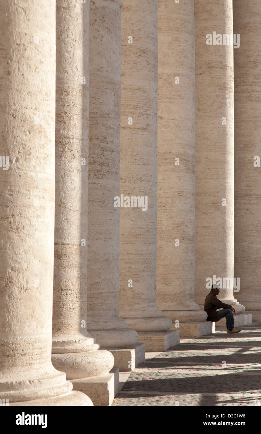 Sankt Peter Platz, dem Vatikan, Rom Stockfoto