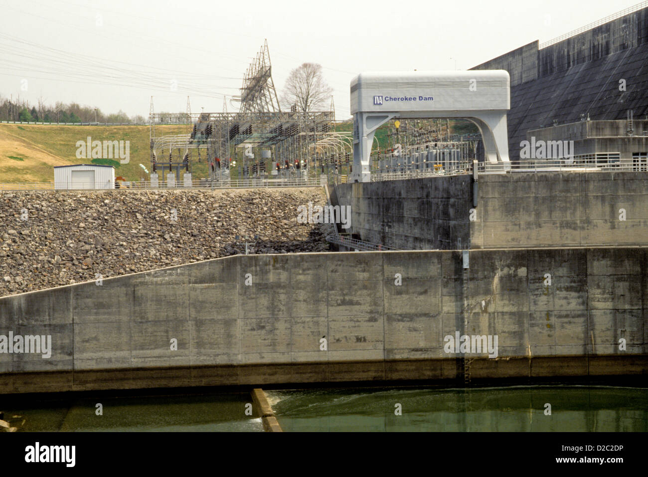 Tennessee. Jefferson County. Cherokee-Damm. Tennessee Valley Authority (Tva) Stockfoto