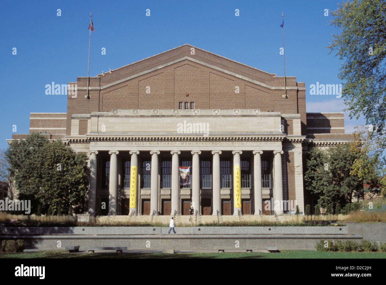 Minnesota. Minneapolis. Campus der Universität von Minnesota. Cyrus Northrop Memorial Auditorium. Stockfoto