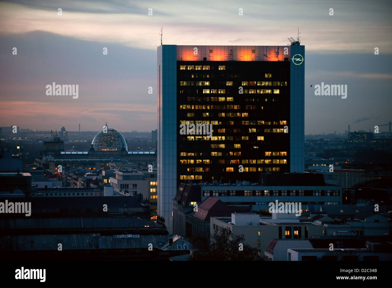 Berlin, Deutschland, Stadtansicht mit dem internationalen Handelszentrum Stockfoto