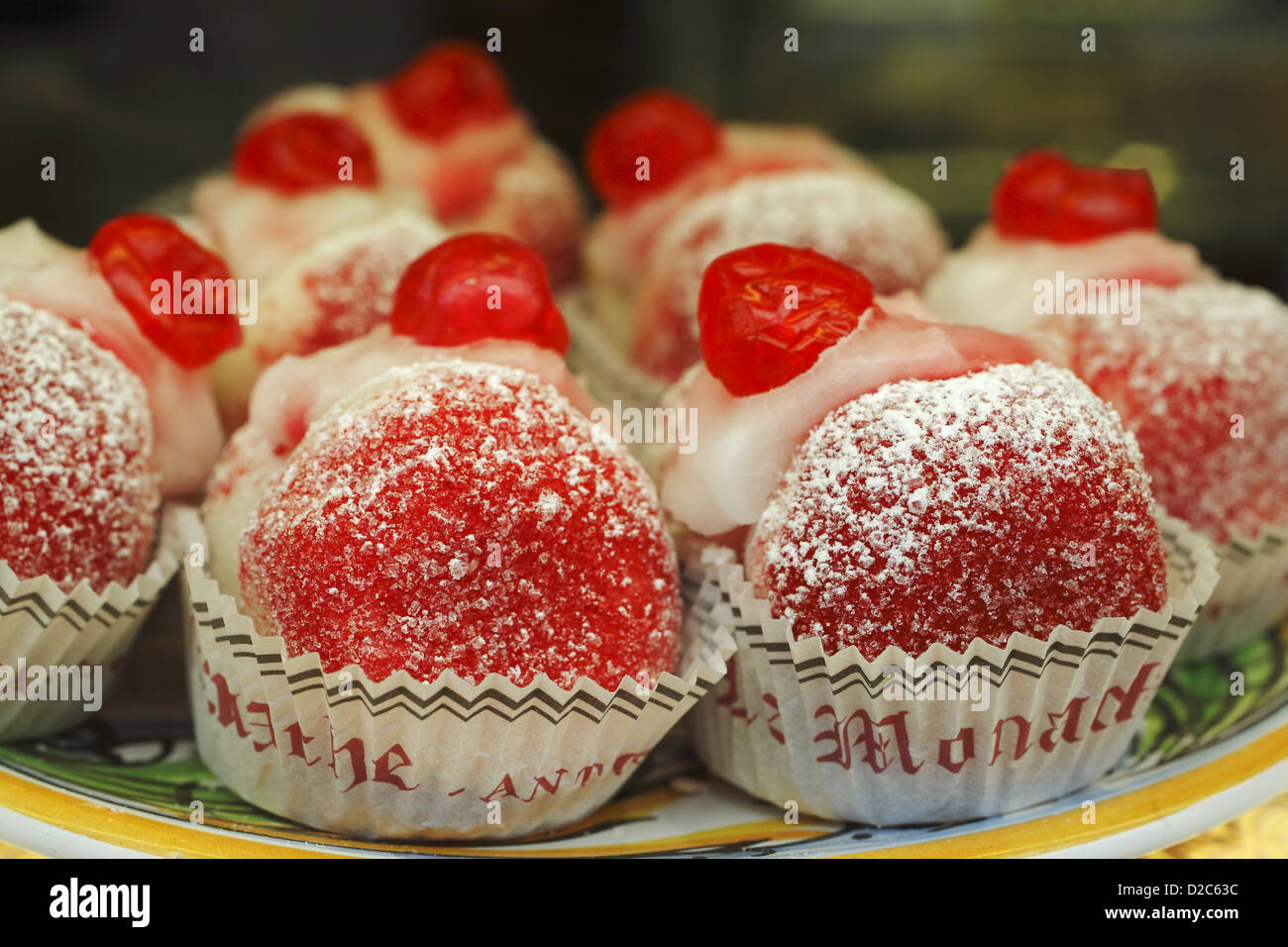 Sizilianischen Süßigkeiten, Erice, Sizilien, Italien Stockfoto