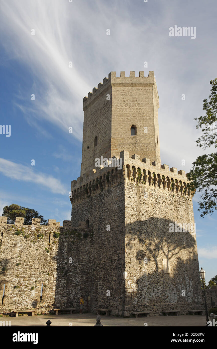 Torri del Balio XVII century, Erice, Sicily, Italy Stockfoto