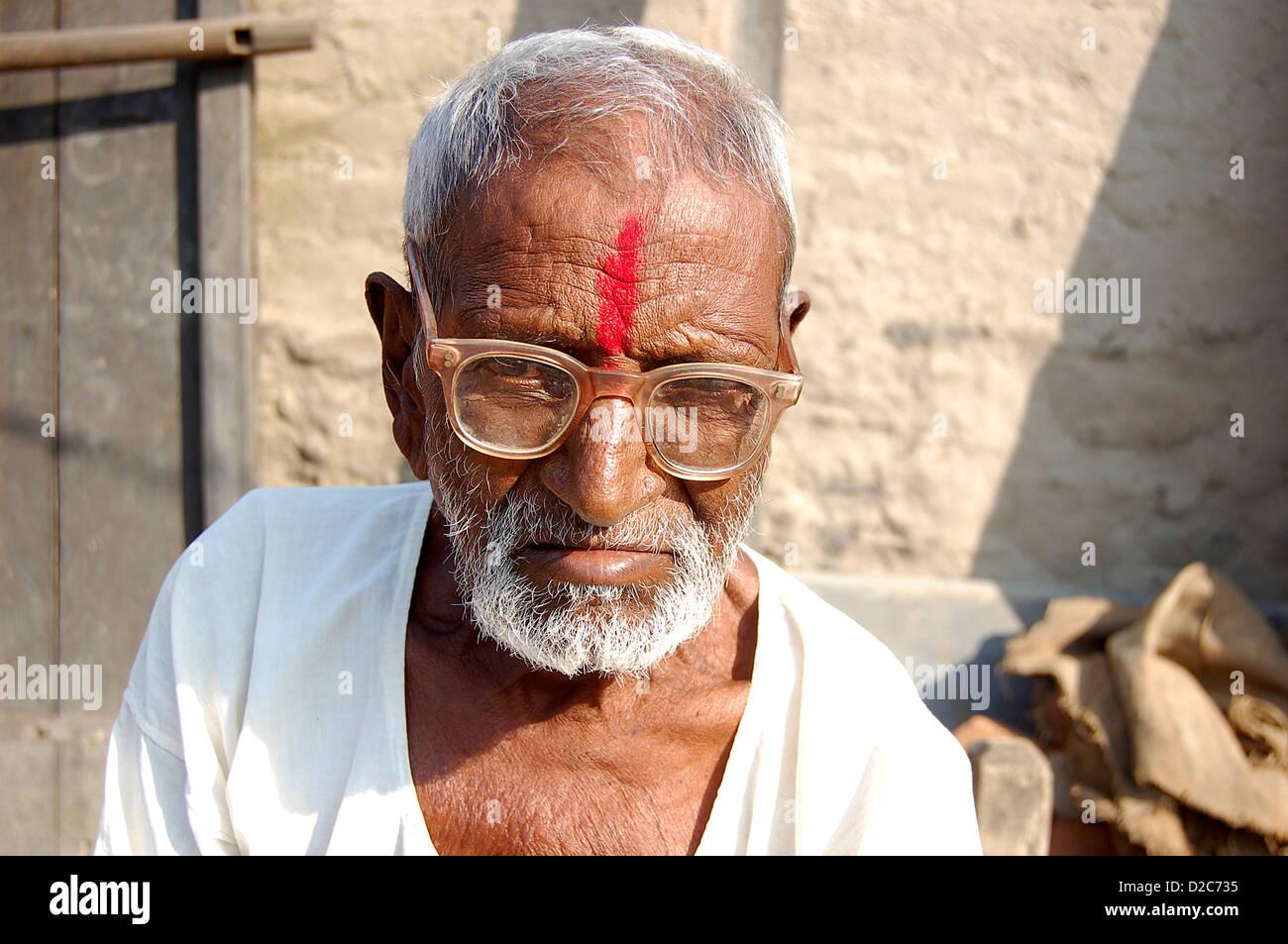 Landwirt, Maharashtra, Indien Stockfoto