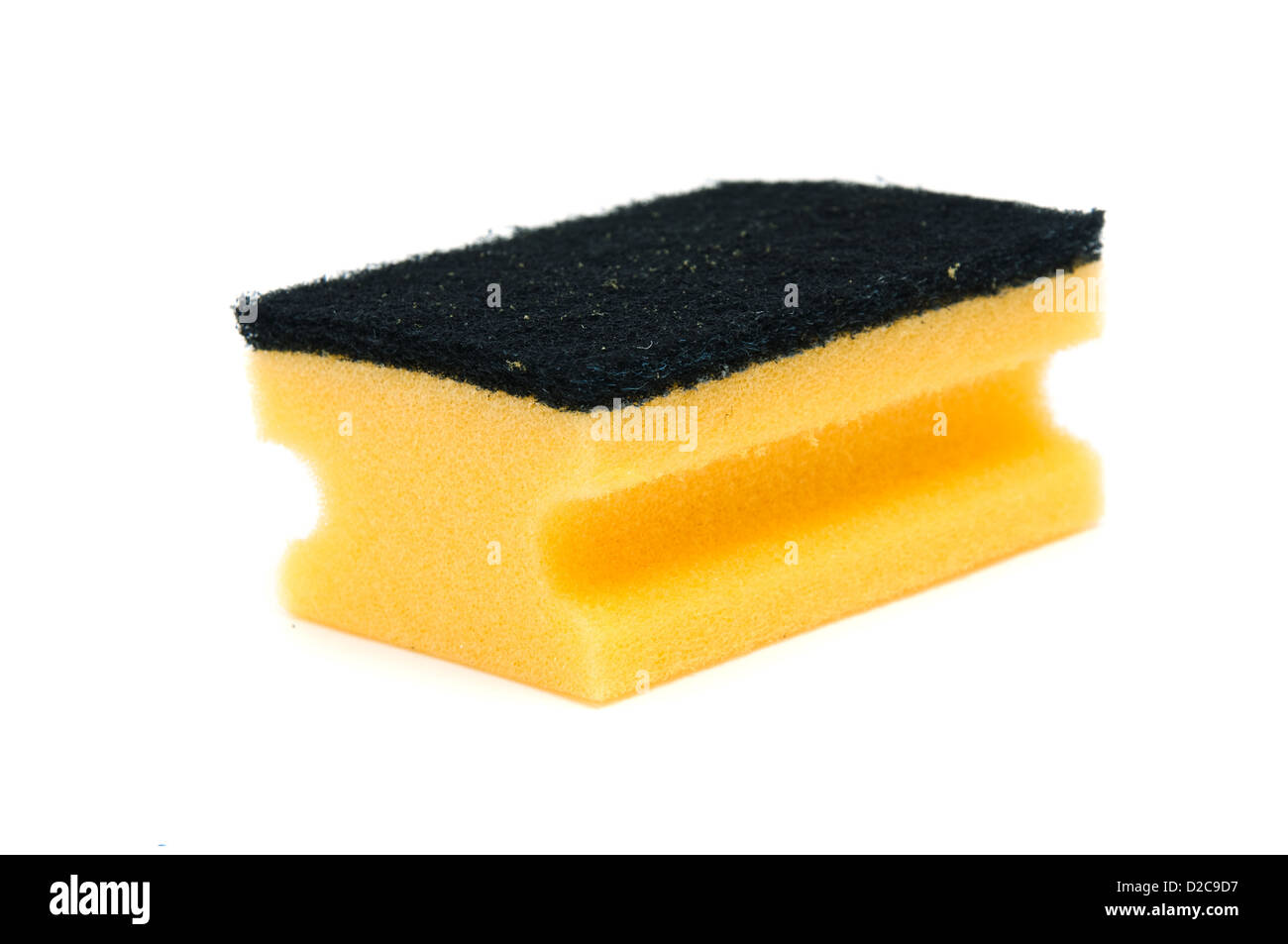 A reinigen Sie super saugfähigen und anti-bakterielle Zelluloseschwamm Stockfoto