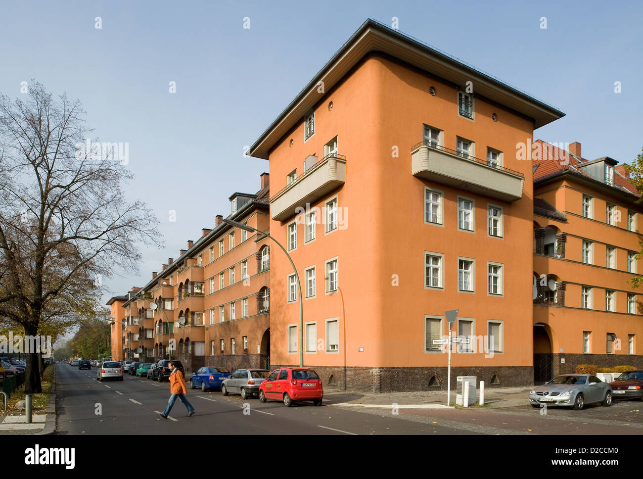 Berlin, Deutschland, einer Wohnanlage aus der Zeit der kommunale Wohnbau in den 20er Jahren Stockfoto