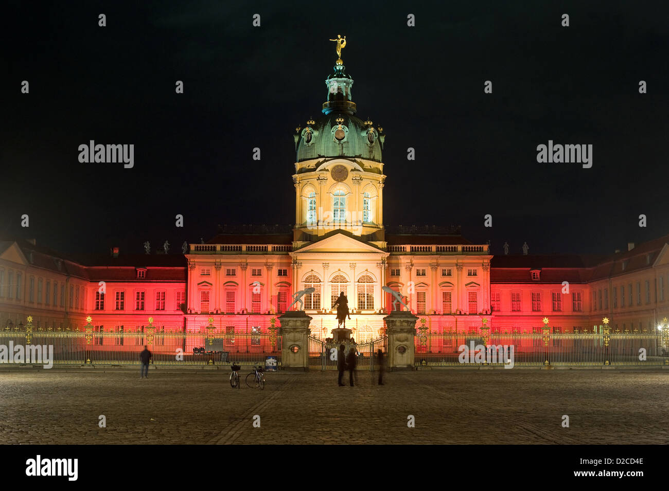 Berlin, Deutschland, Schloss Charlottenburg während des Festival of Lights 2009 Stockfoto