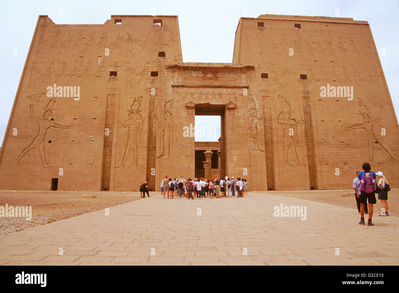 Ägypten. Tempel des Horus In Edfu. Stockfoto