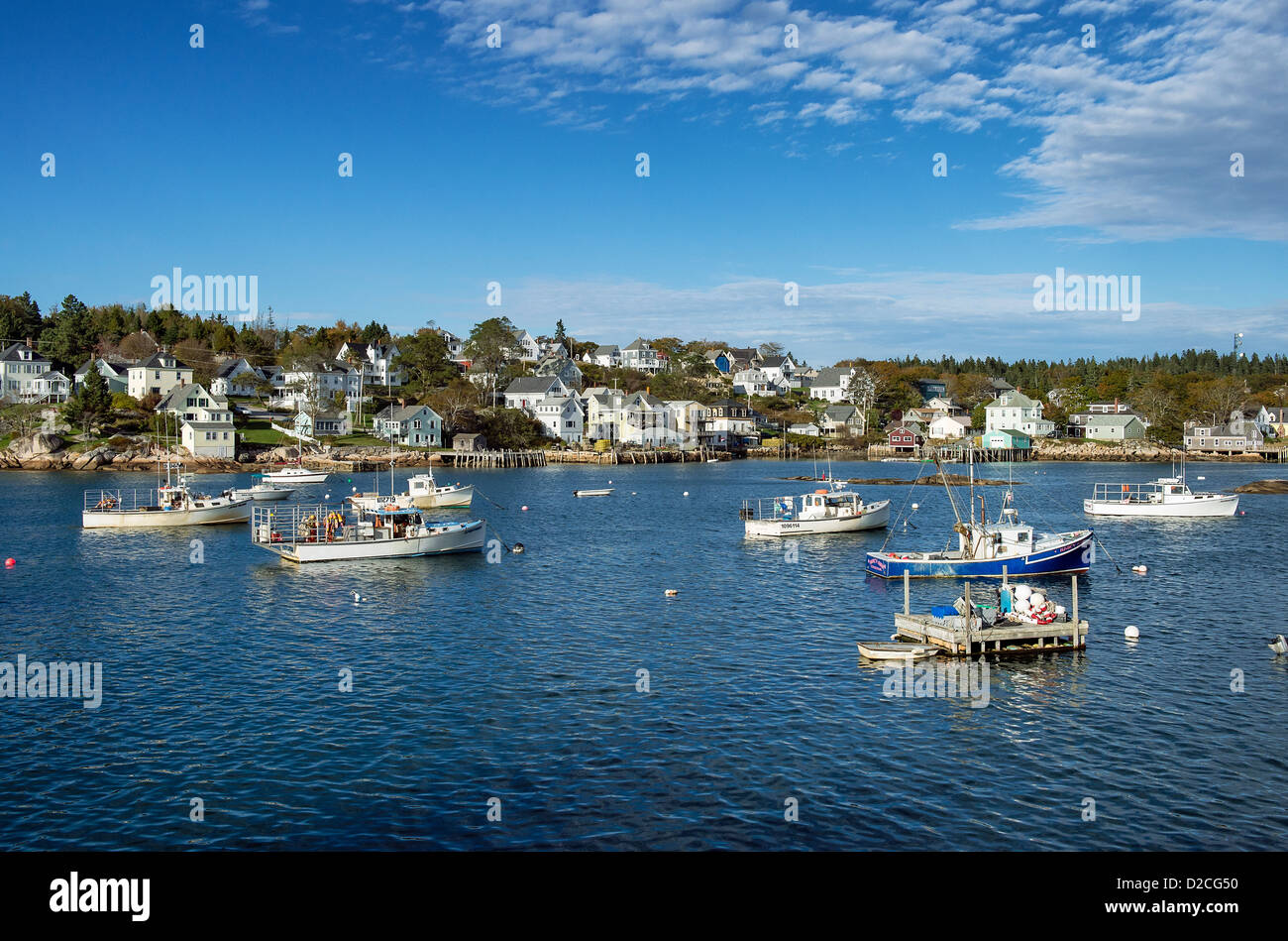 Hafen, Stonington, Deer Isle, Maine Stockfoto