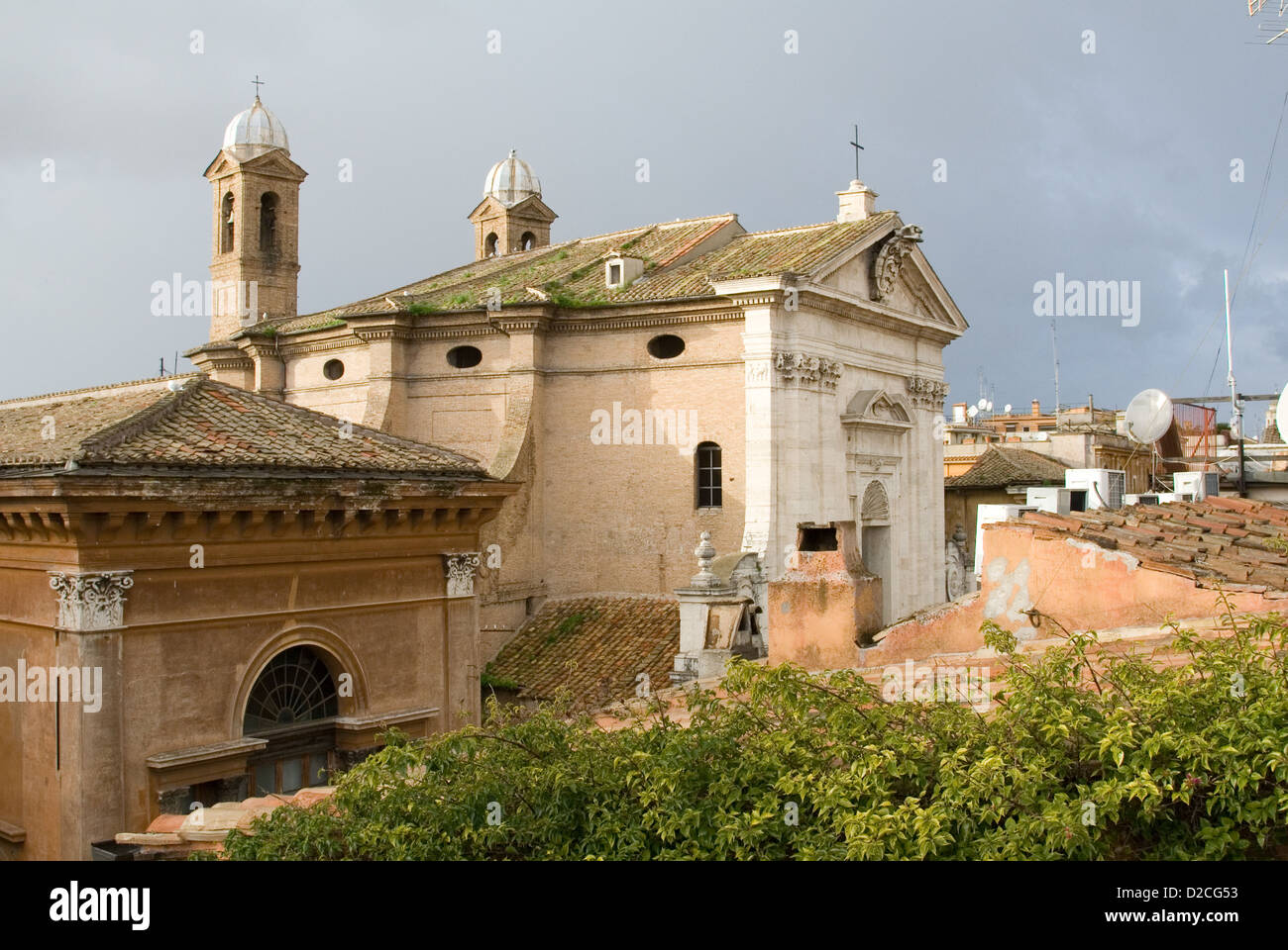 Blick auf Dächer, Rom Stockfoto