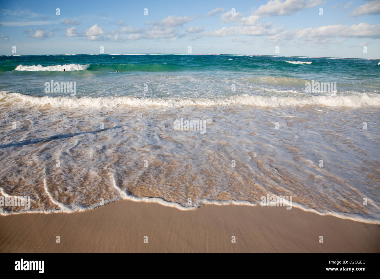 Amerika, Karibik, Hispaniola Insel, Dominikanische Republik, Punta Cana, Hotel Barcelo Punta Cana, Strand Stockfoto