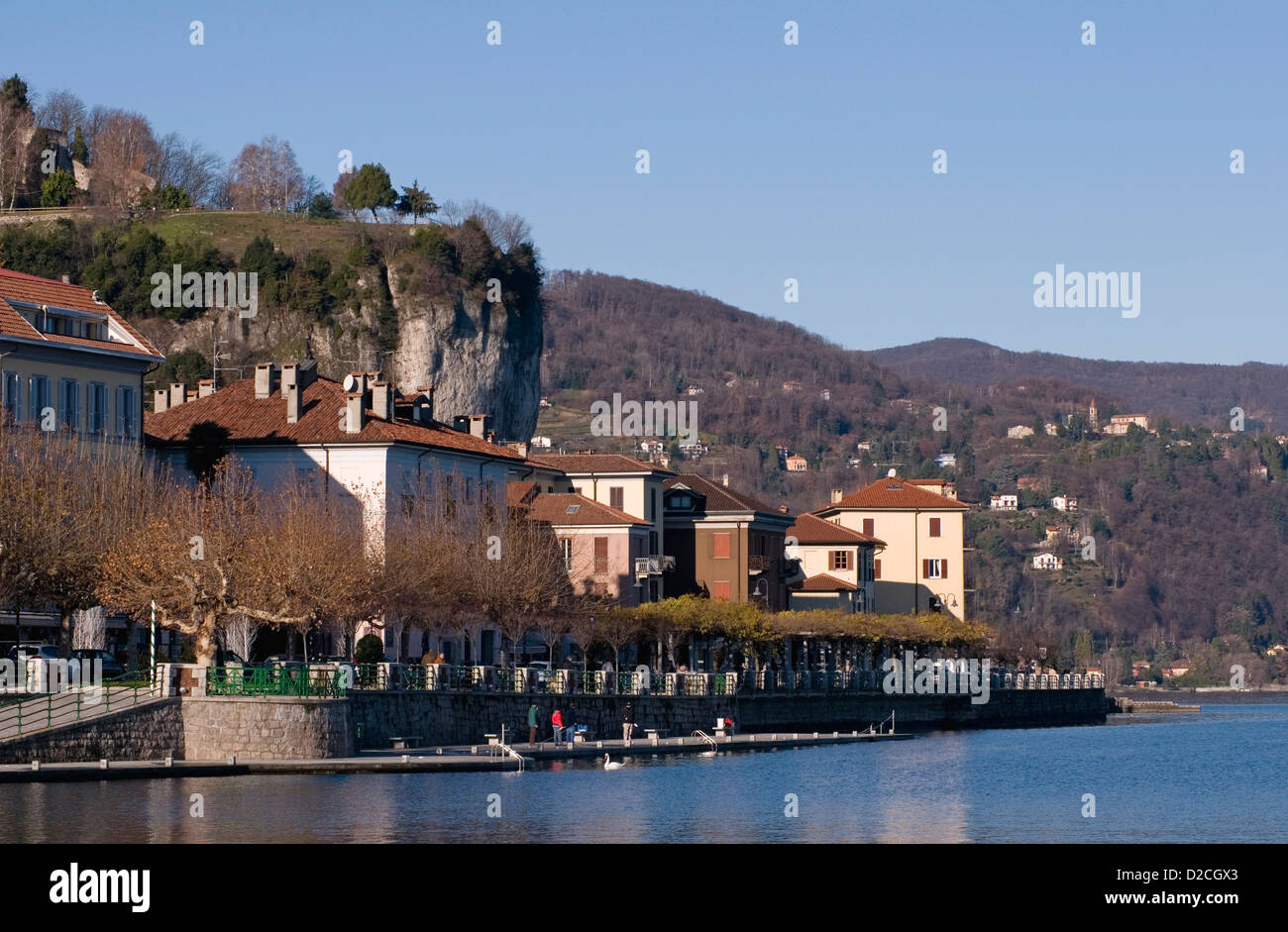 Arona, Lago Maggiore, Piemont, Italien Stockfoto