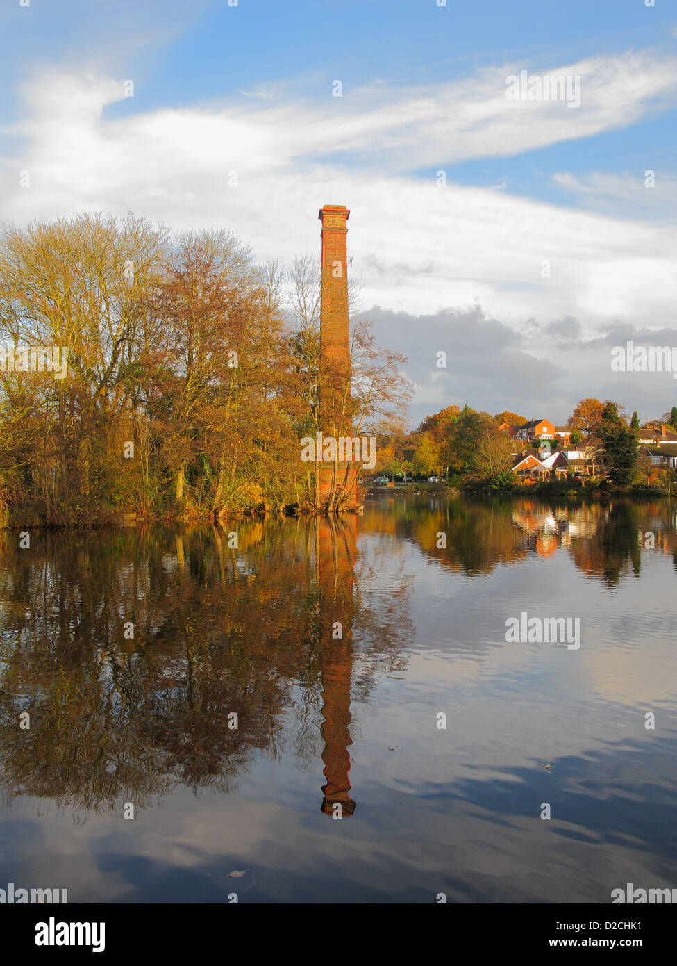 Stapeln Sie Pool, Kidderminster, Wyre Forest, Worcestershire, England, Vereinigtes Königreich, im Herbst Stockfoto