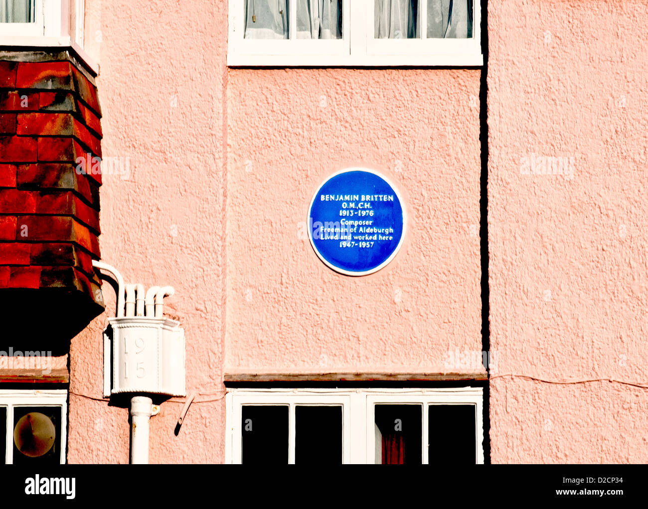 Haus von Benjamin Britten in Aldeburgh, Suffolk Stockfoto