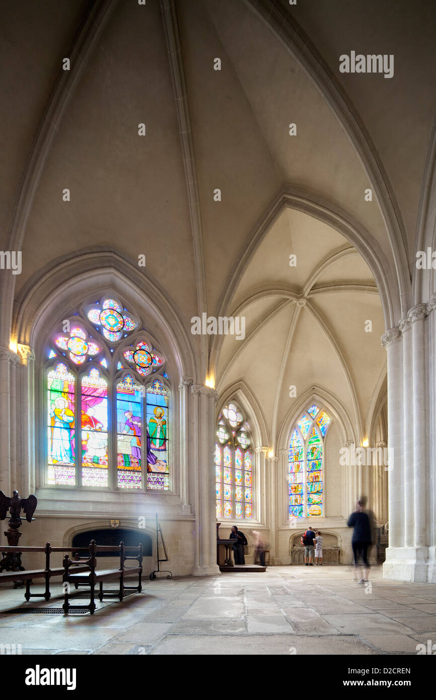 Quimper, Frankreich, die Cathedrale Saint Corentin Stockfoto