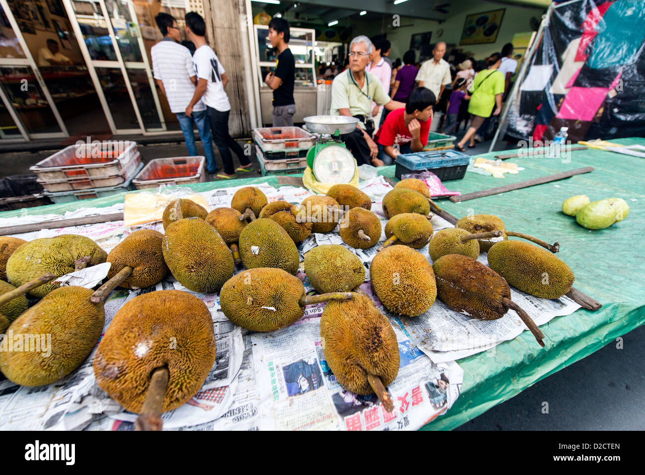 Street Food-Markt Kota Kinabalu Sabah Borneo Malaysia Stockfoto