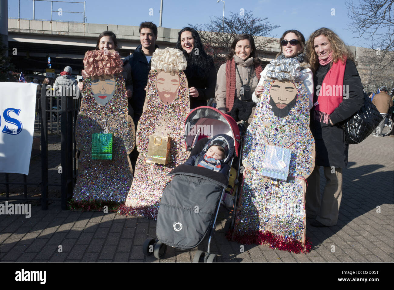 Die jährlichen drei Könige-Day-Parade in Bushwick Abschnitt von Brooklyn, 2013. Stockfoto