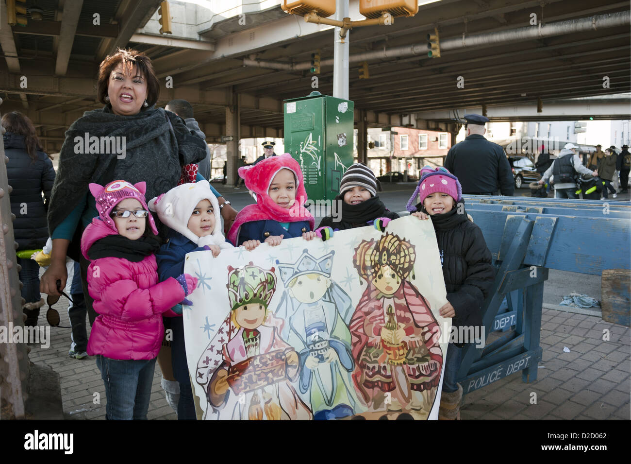 Jährlich drei Könige-Day-Parade in Bushwick Stadtteil von Brooklyn, 2013. Stockfoto