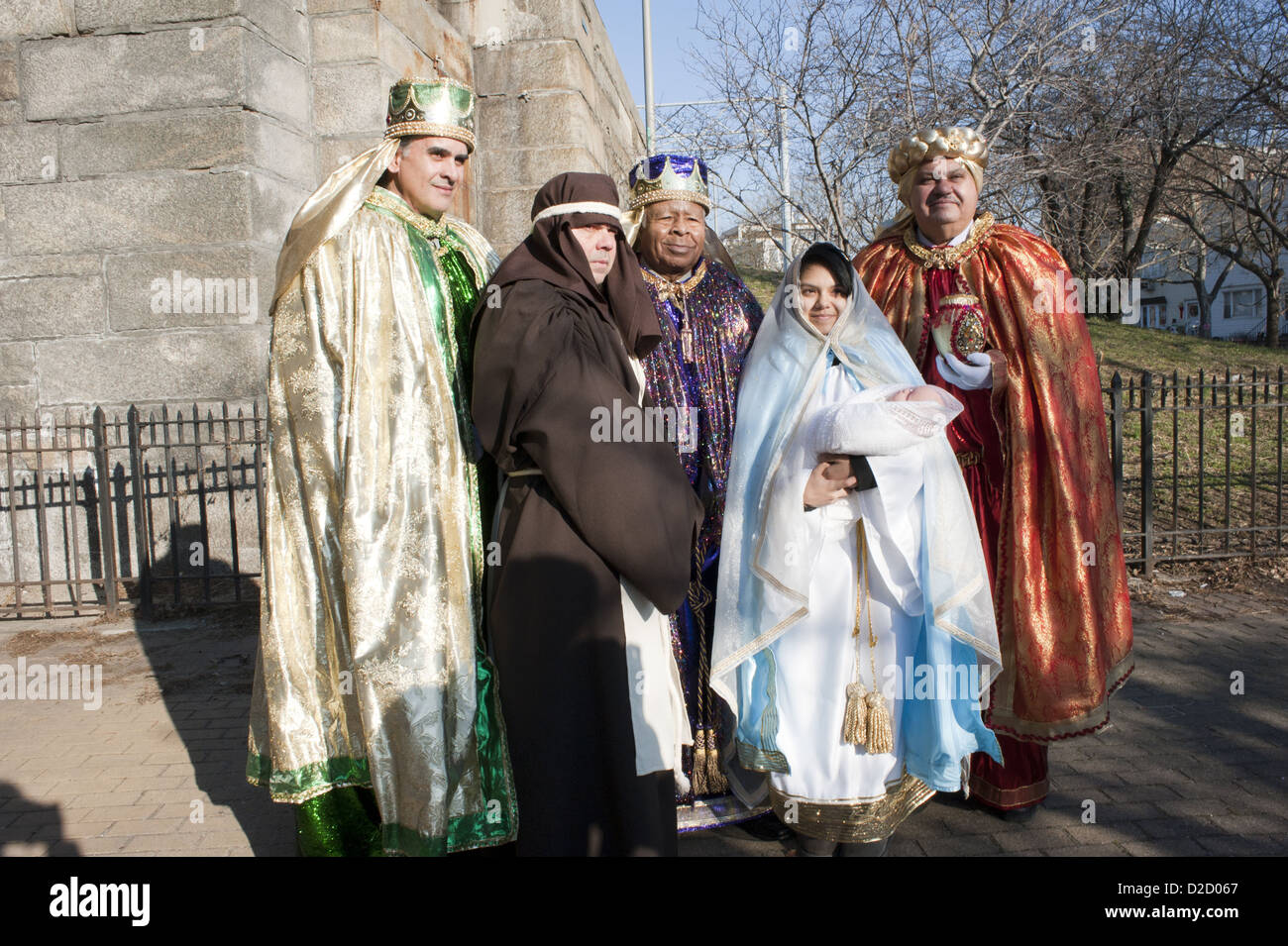 Die jährlichen drei Könige-Day-Parade in Bushwick Abschnitt von Brooklyn, 2013. Stockfoto